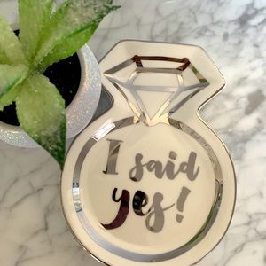 Slant Collections “I SAID YES”Trinket Tray